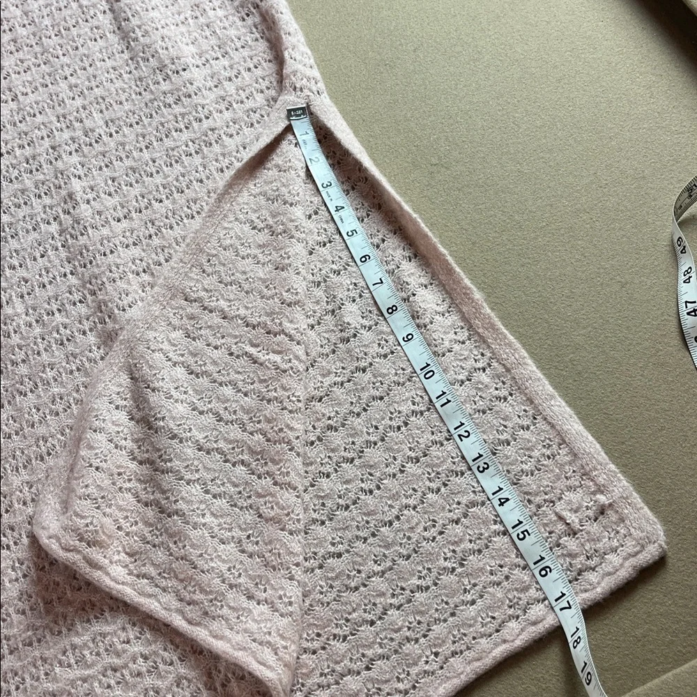 House of Harlow 1960 Crochet Knit Maxi Skirt Set - 2 Pieces Soft Pink Size S - Picture 10 of 15